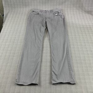 Polo Ralph Lauren Pants Mens 34x32 Grey Stretch‎ Flat Front Comfort Casual